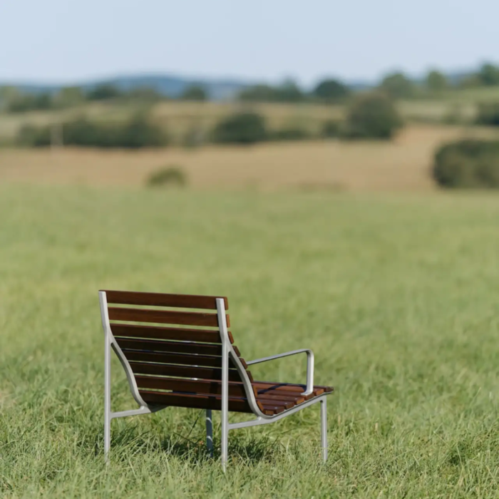 HAY Chaise longue Traverse avec accoudoir - HAY