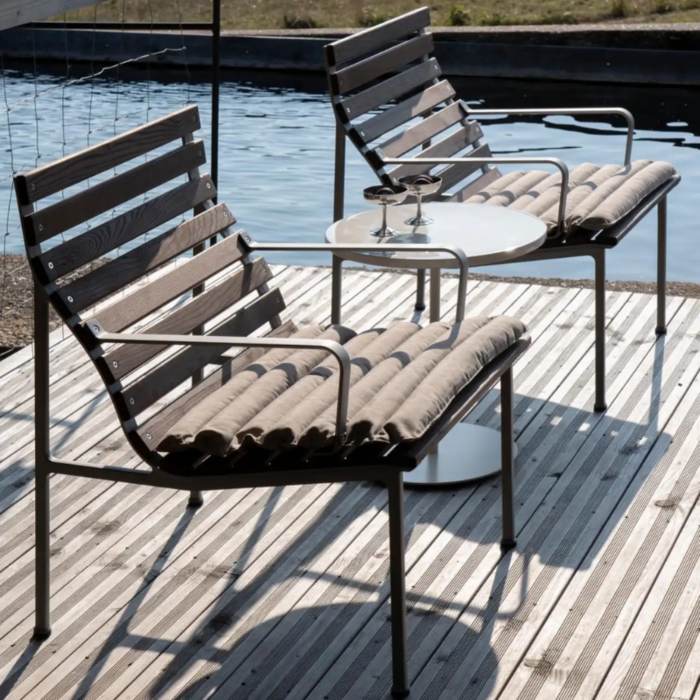 HAY Chaise longue Traverse avec accoudoir - HAY