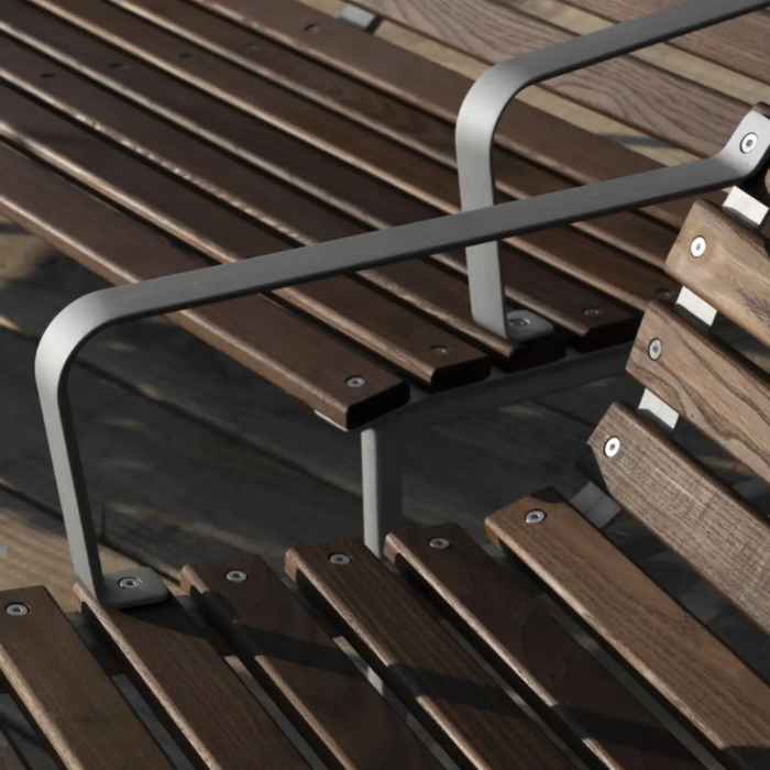 HAY Traverse Dining Bench met armleuning - HAY