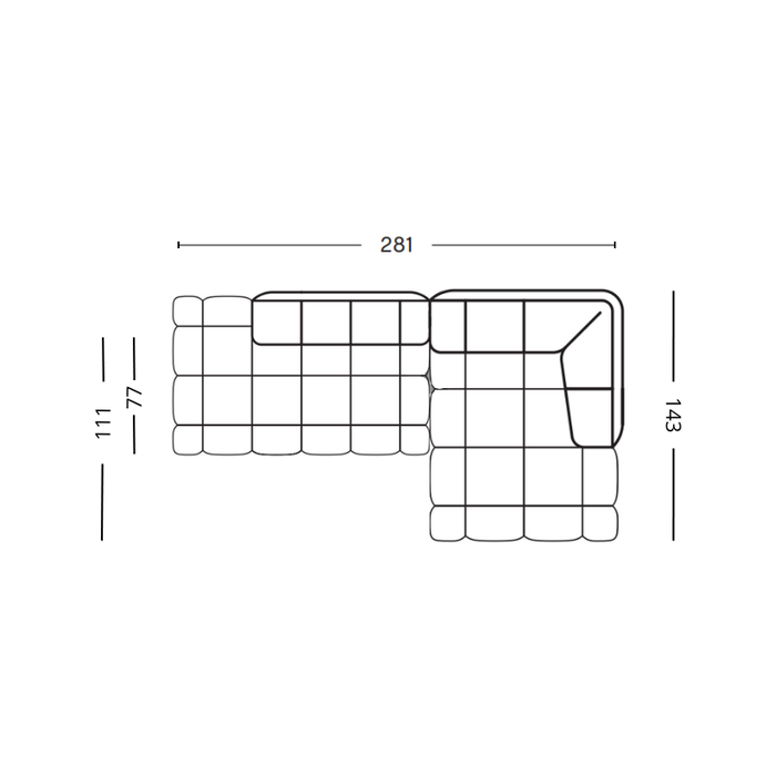 HAY Quilton Sofa - Combination 21 - HAY