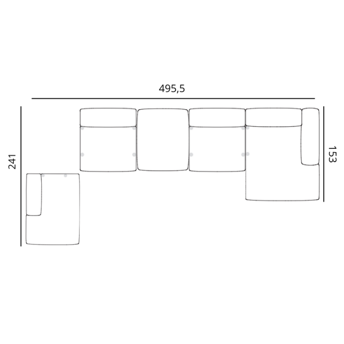 HAY Mags Soft Sofa - Modulaire opstelling - Flamiber Sand - HAY