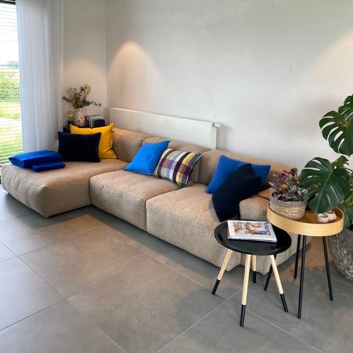 HAY Mags soft low sofa (showroom) - bolgheri left end - beige stikking