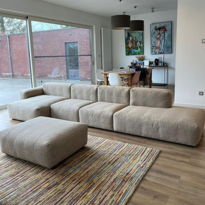 HAY Mags soft sofa low - 4-seater + ottoman - Bolgheri - HAY