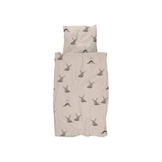 SNURK beddengoed FLANEL Housse de couette lapin beige 1p