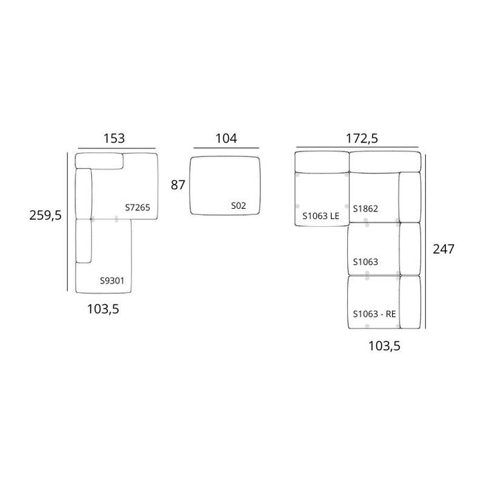 HAY Mags soft low sofa - Rangement modulaire - Flamiber mandarin - HAY