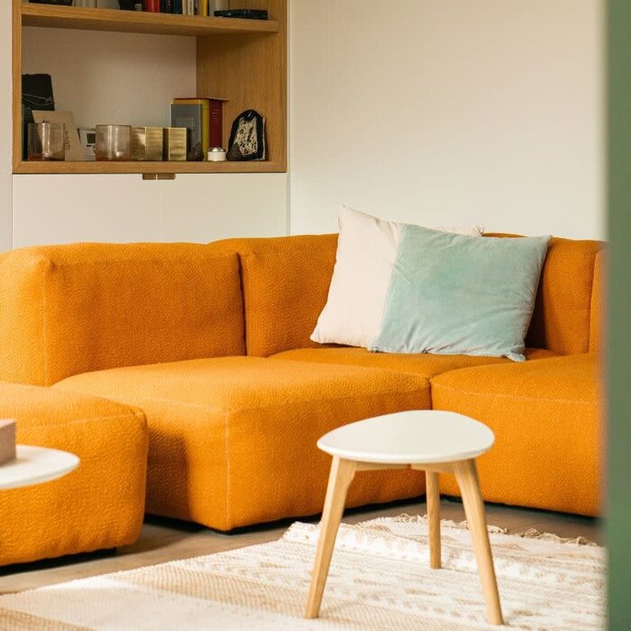 HAY Mags soft low sofa - Modulaire opstelling - Flamiber mandarin - HAY
