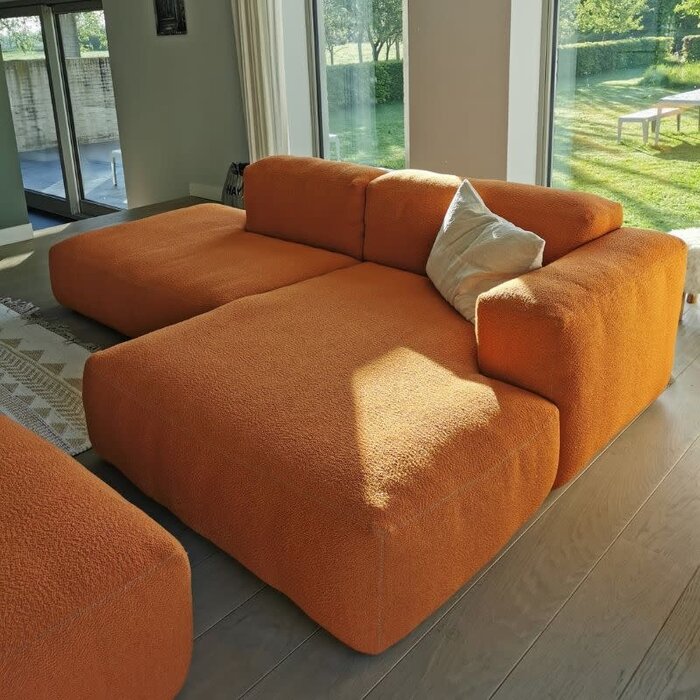 HAY Mags soft low sofa - Modulaire opstelling - Flamiber mandarin - HAY
