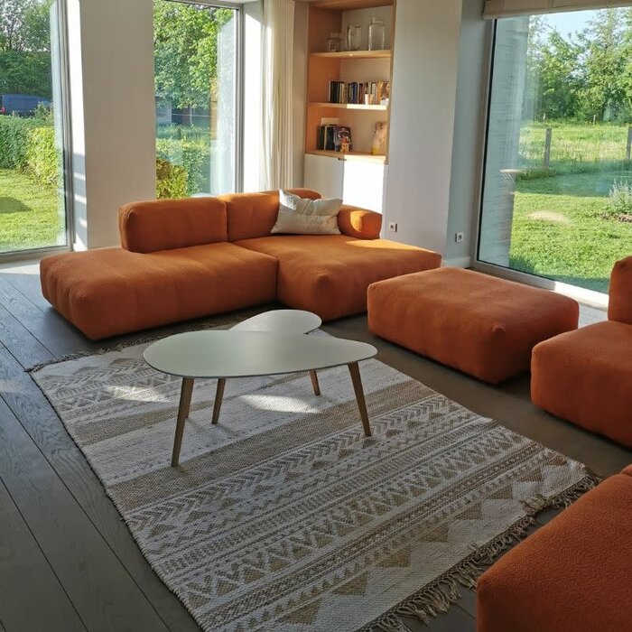 HAY Mags soft low sofa - Modulaire opstelling - Flamiber mandarin - HAY