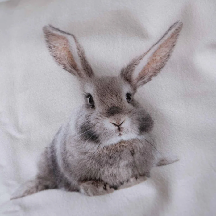 SNURK beddengoed FLANEL Housse de couette lapin beige 1p/2p - SNURK