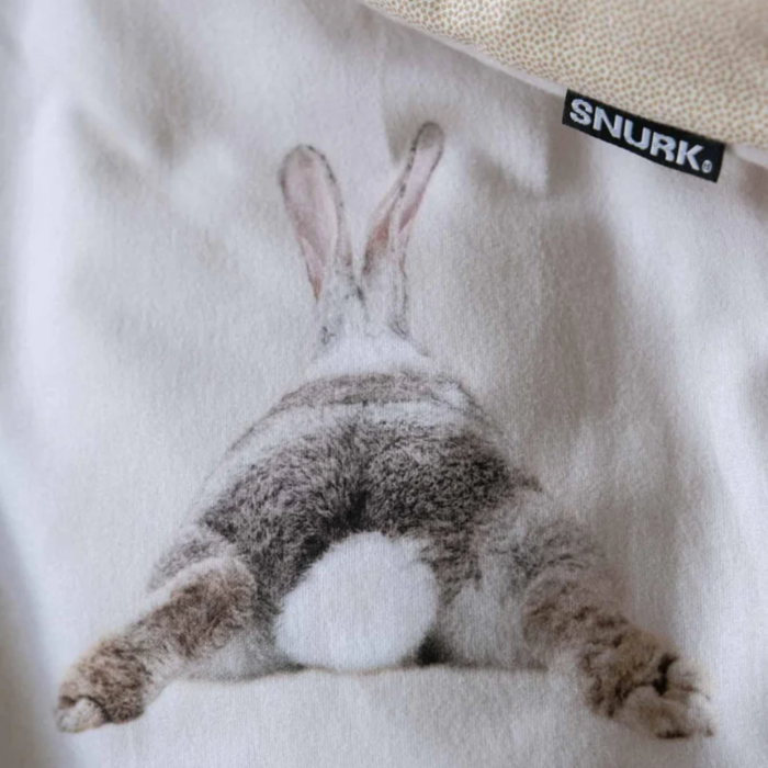 SNURK beddengoed FLANEL Bunny Beige dekbedovertrek 1p/2p - SNURK