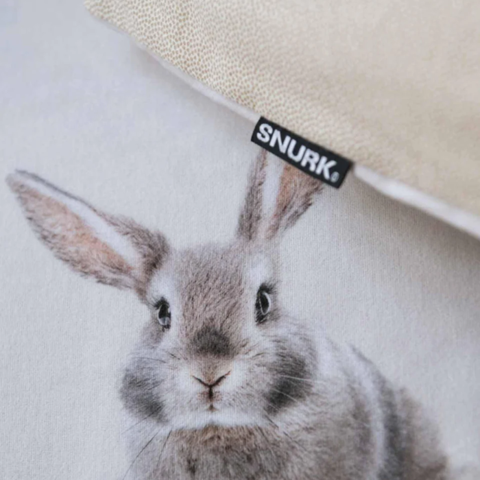 SNURK beddengoed FLANEL Bunny Beige dekbedovertrek 1p/2p - SNURK