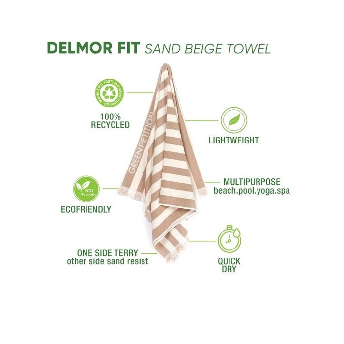 Green Petition Serviette de bain Delmor FIT 142 x 76 cm - Green Petition