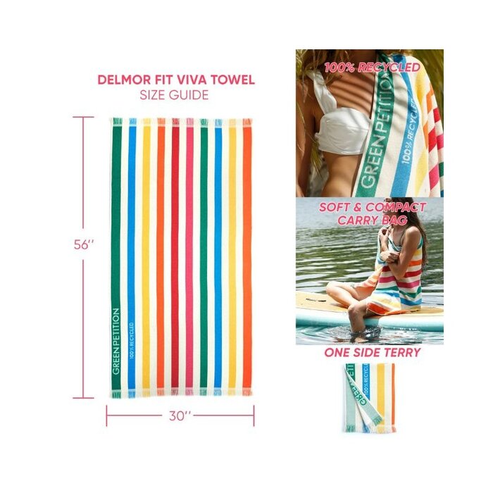 Green Petition Serviette de bain Delmor FIT 142 x 76 cm - Green Petition