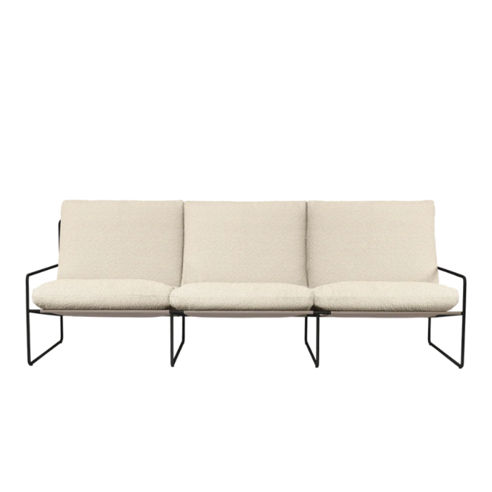 Fermliving Desert 3-seater  - Black frame