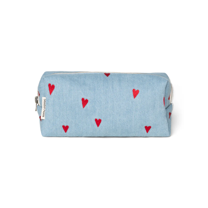 Studio Noos Pochette Teddy à coeurs - trousse de toilette - Studio Noos