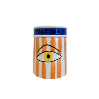 Val Pottery Wijnkoeler -  Oranje strepen