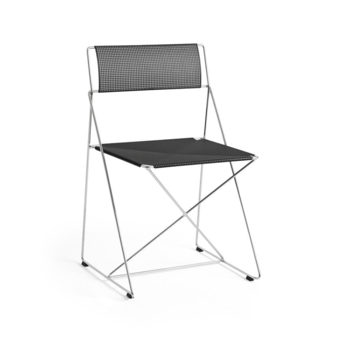 HAY Chaise d'intérieur X-Line - Base chromée - HAY