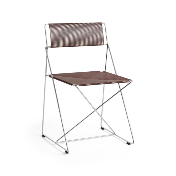 HAY Chaise d'intérieur X-Line - Base chromée - HAY
