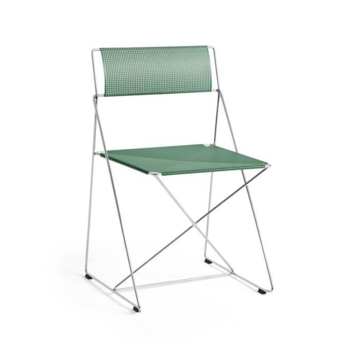 HAY Chaise d'intérieur X-Line - Base chromée - HAY