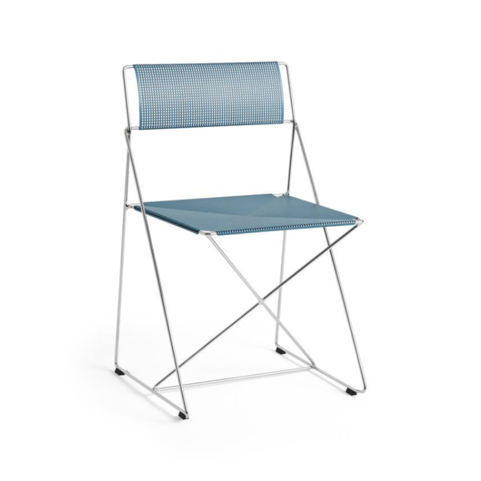 HAY Chaise d'intérieur X-Line - Base chromée - HAY