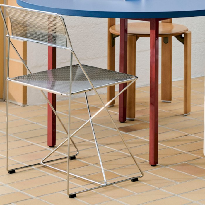 HAY Chaise d'intérieur X-Line - Base chromée - HAY
