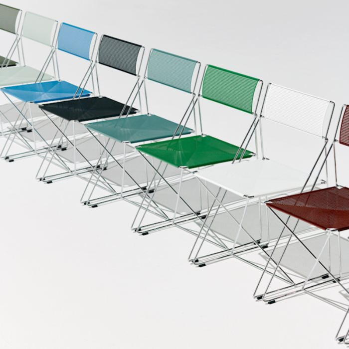 HAY Chaise d'intérieur X-Line - Base chromée - HAY