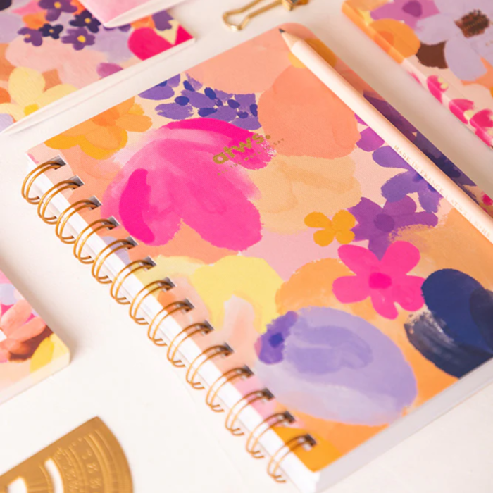 All the ways to say Carnet de notes à spirales - Jardin de fleurs - All the ways to say