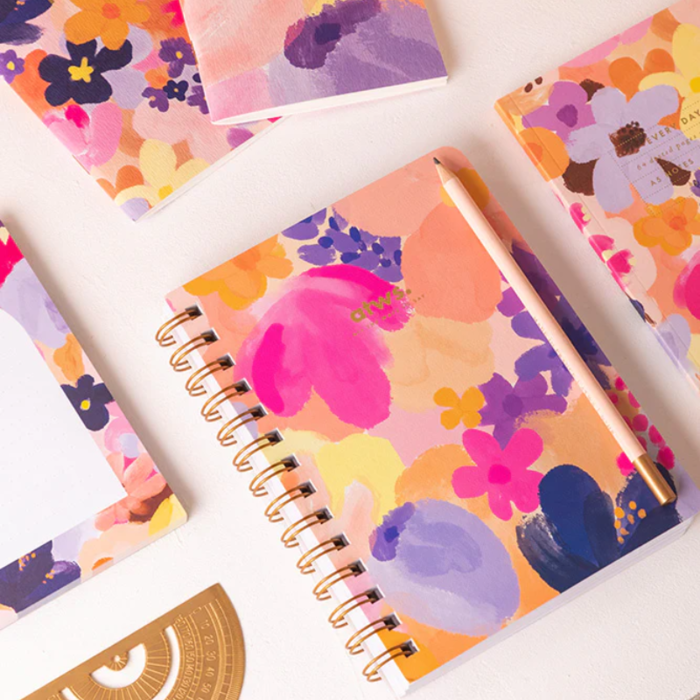 All the ways to say Carnet de notes à spirales - Jardin de fleurs - All the ways to say