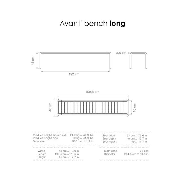 Houe Banc Avanti - Alu - Houe