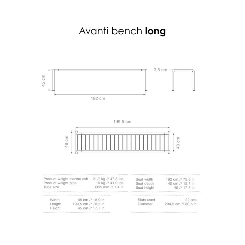 Houe Banc Avanti - Alu - Houe