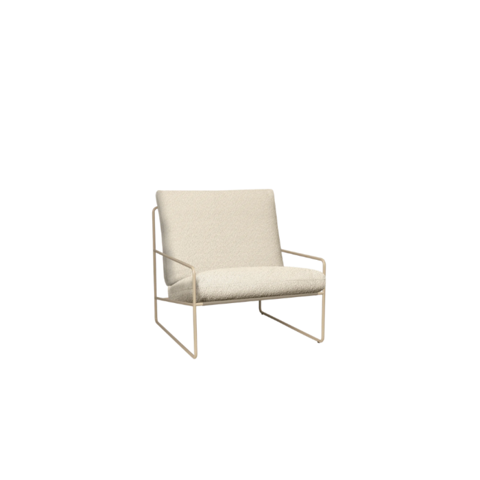 Fermliving Desert 1-seater - Dolce - Cashmere frame