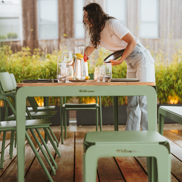 Weltevree Table courbée en bois - Weltevree