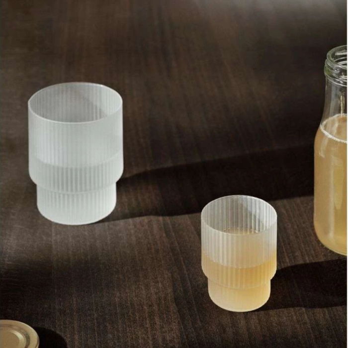 Fermliving Ripple Glazen (Set van 4) - Ferm Living