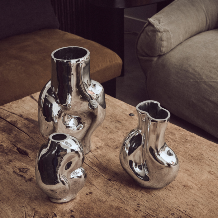 HKliving Vaas Gleam chrome - HKliving