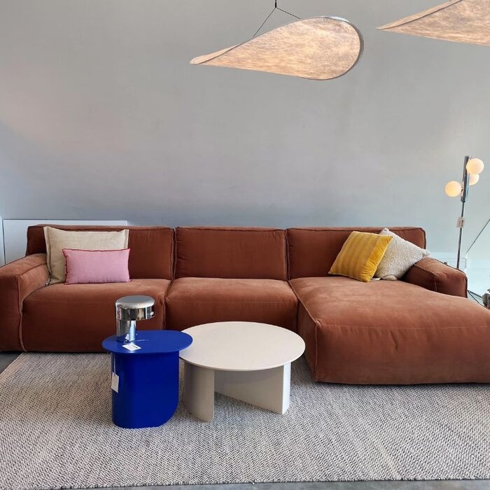 Fest Amsterdam Clay sofa  - 1-zits met arm + 1-zits + longchair small - Royal Magnolia