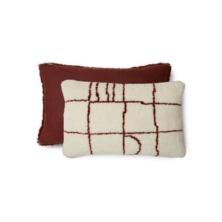 HKliving Coussin Easy laine 60 x 40 cm