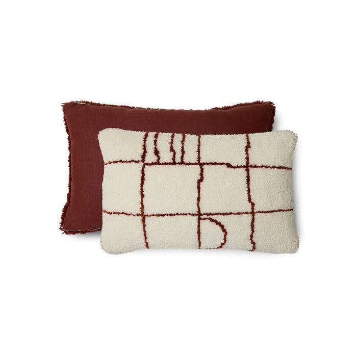 HKliving Kussen Easy wol 60 x 40 cm - HKliving