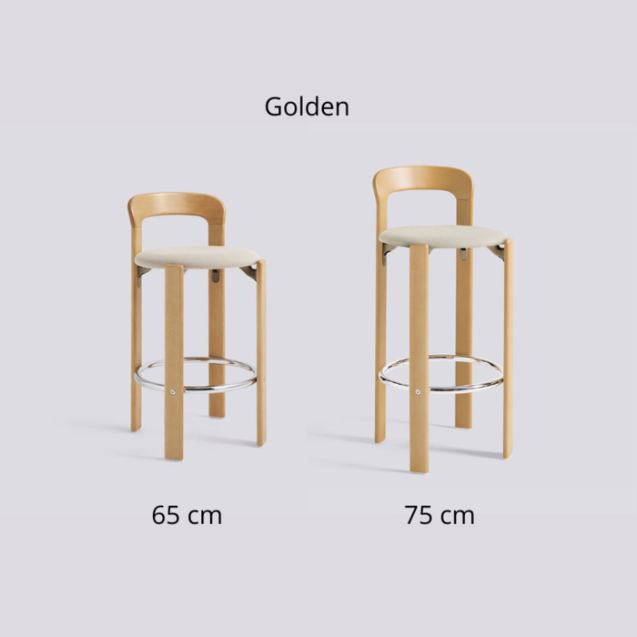 HAY  Tabouret de bar Rey - siège rembourré - HAY