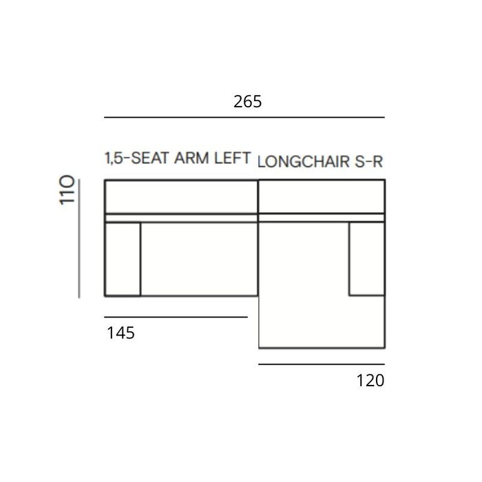 Fest Amsterdam Clay sofa (showroom) - 3-seater - Lodge cognac 28 - Fest Amsterdam
