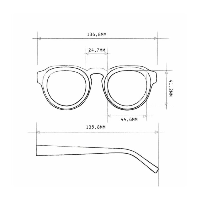 OKKIA Lunettes de soleil Zeno - Black - OKKIA