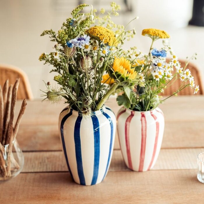 Val Pottery Funky Flower Vaas Medium - Ø6,5 x H17 cm - Val Pottery