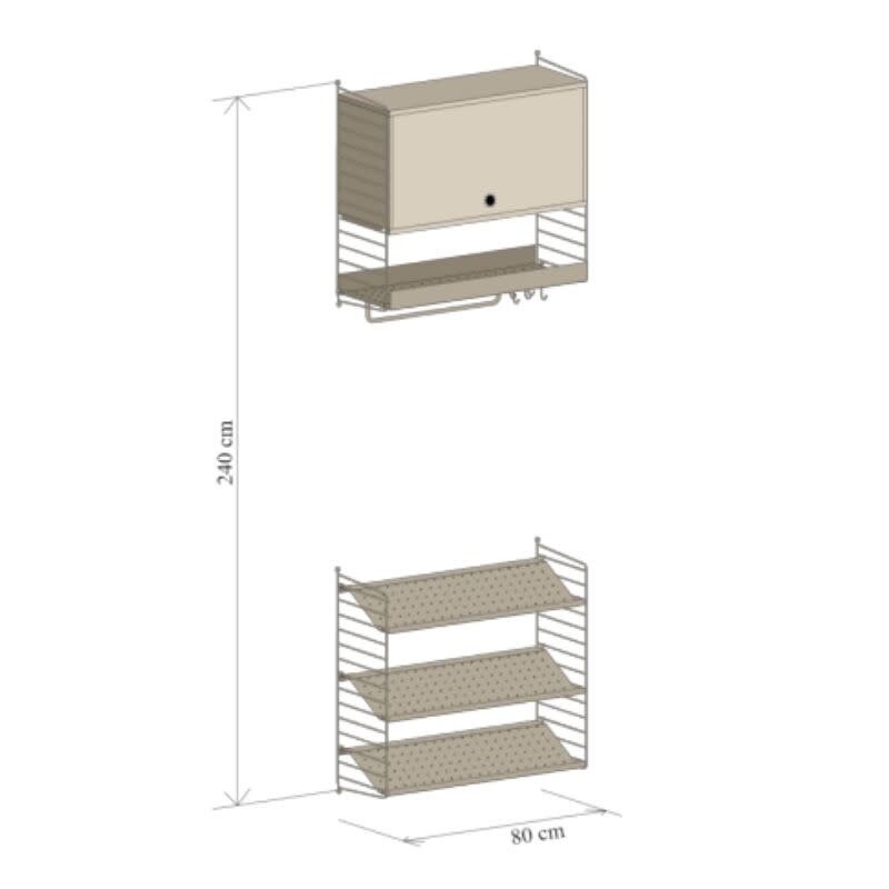String Configuration murale 78 - Couloir- Livinglodges - String