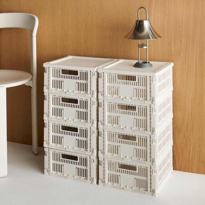 HAY HAY Colour crate lid XL - Plastic Off White - HAY