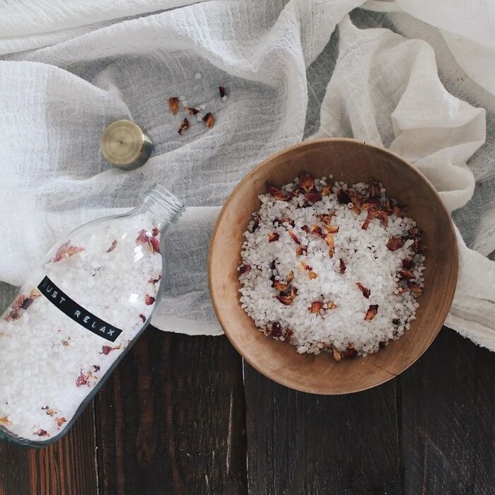 Wellmark Sel de bain 500ml - Just Relax - Bouchon en laiton - Wellmark