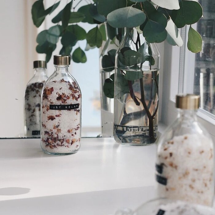 Wellmark Badzout 500ml - Just relax - Messing dop - Wellmark