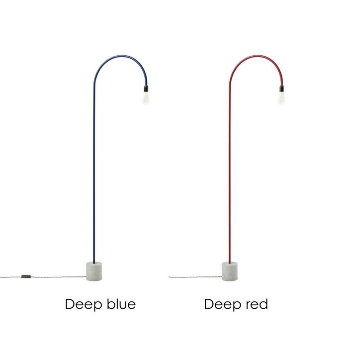 bultin bul055 lampadaire h1400 - concrete grey base