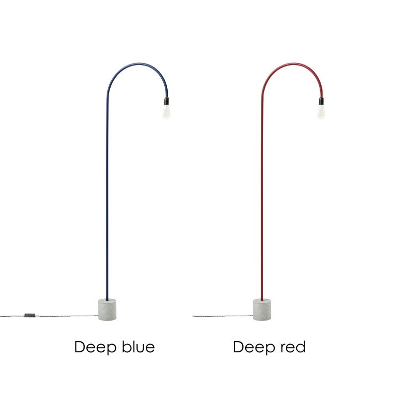 bultin bul055 lampadaire h1400 - concrete grey base