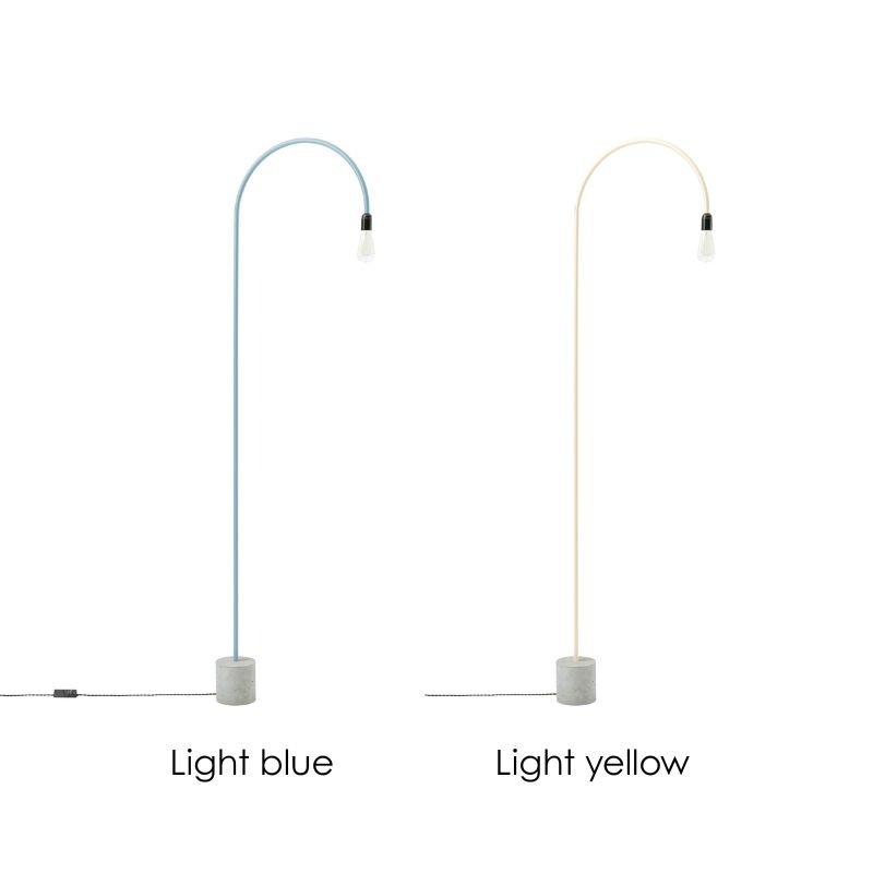 bultin bul055 lampadaire h1400 - concrete grey base