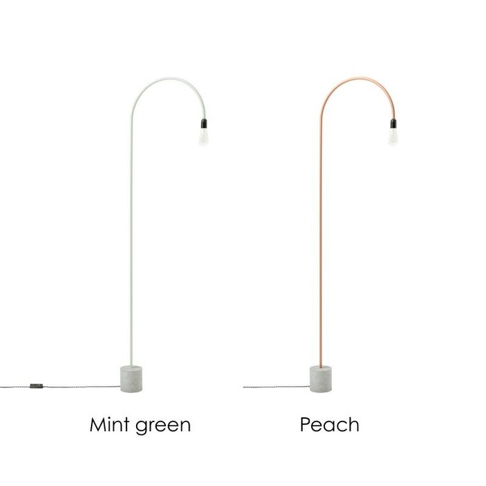 bultin bul055 lampadaire h1400 - concrete grey base