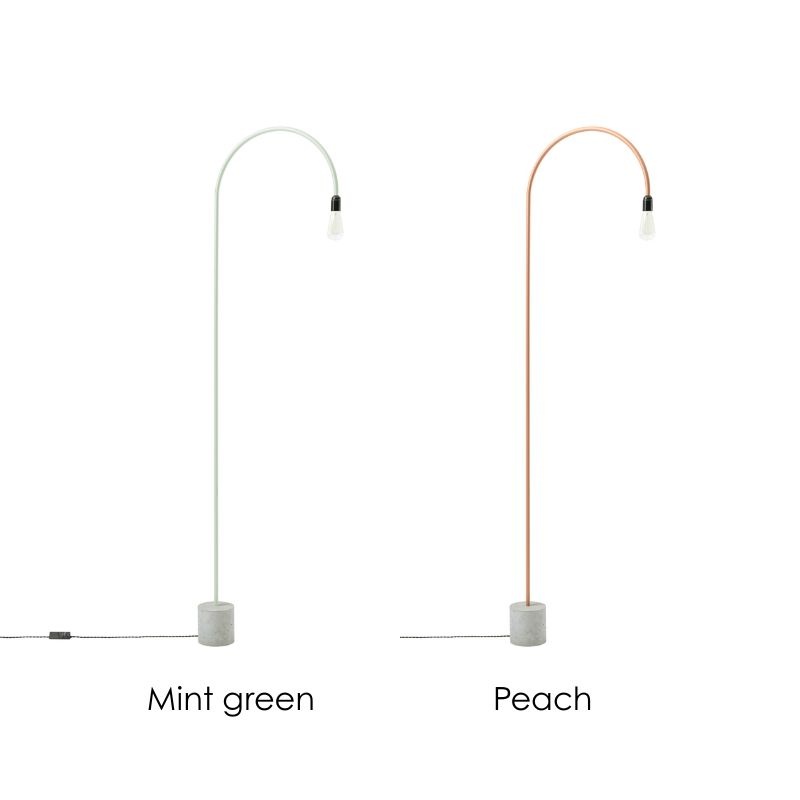 bultin bul055 lampadaire h1400 - concrete grey base